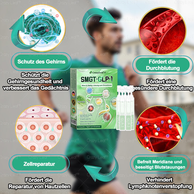 🌈👨⚕️Klinisch bestätigt | Offizieller Shop CrazyLeaf® GLP-1 Trinklösung – wirkt gezielt gegen hartnäckiges Gewicht, Bluthochdruck, Blutzucker, Fettleber, Gelenkschmerzen, Müdigkeit & schlaffe Haut – für mehr Gesundheit & Energie.